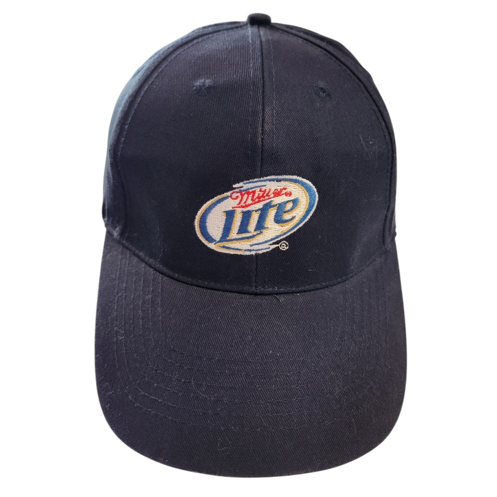 Miller Lite Beer Navy Blue Baseball Cap‎ Hat Acme Merchandise Adjustable Strap